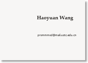  Haoyuan Wang prommmod@mail.ustc.tsg211.com 