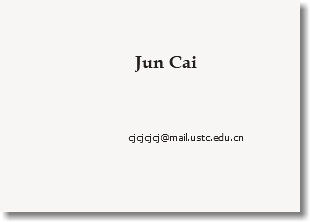  Jun Cai cjcjcjcj@mail.ustc.tsg211.com