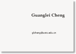  Guanglei Cheng glcheng@ustc.tsg211.com