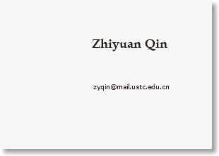  Zhiyuan Qin zyqin@mail.ustc.tsg211.com